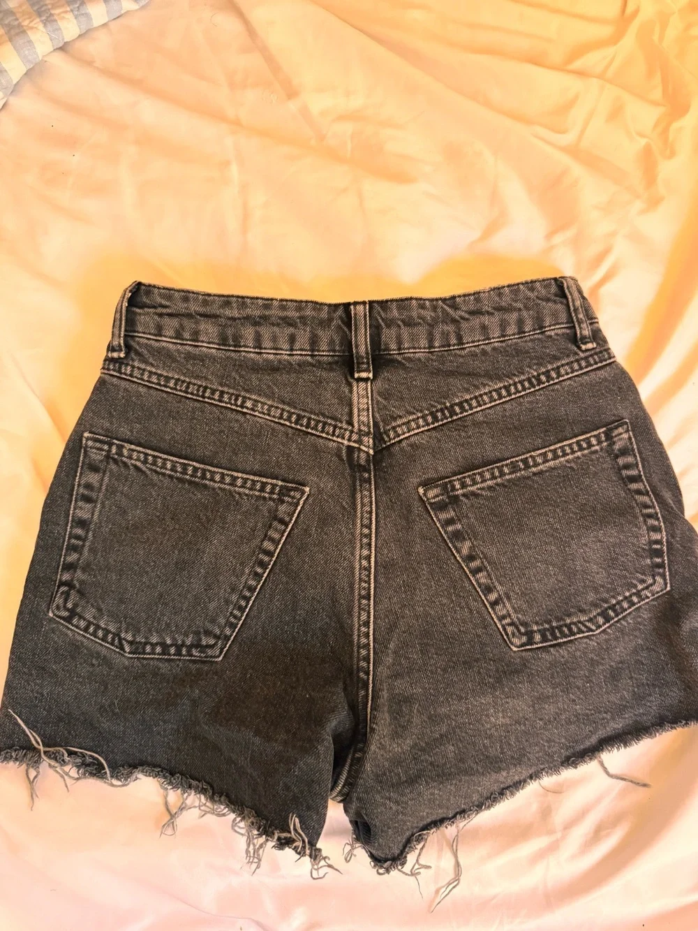 Topshop Distressed Denim Shorts
